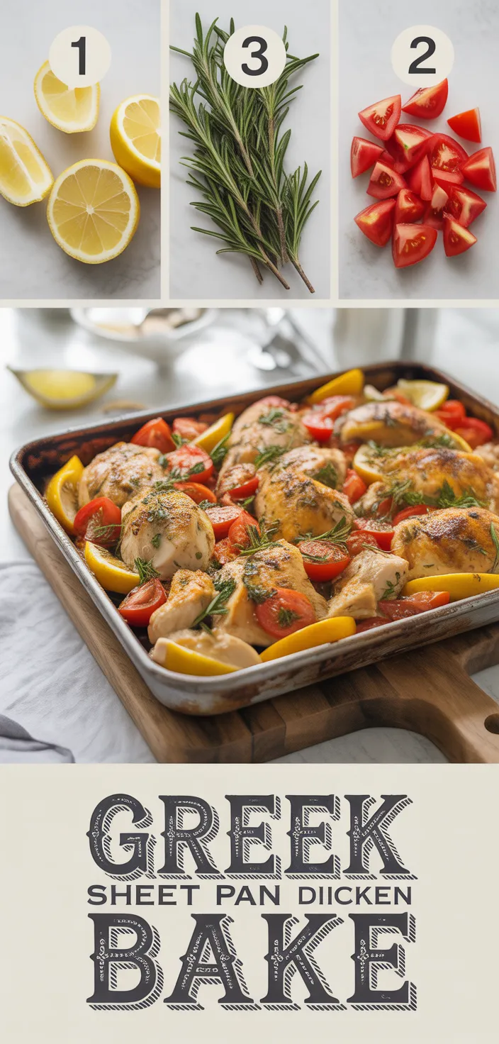 Greek Sheet Pan Chicken Dinner Recipe