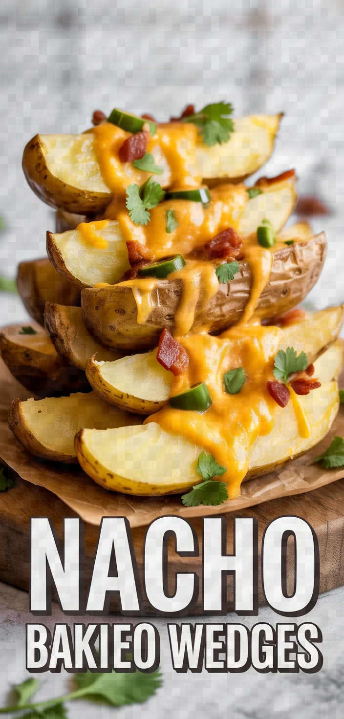 Nacho Baked Potato Wedges Recipe