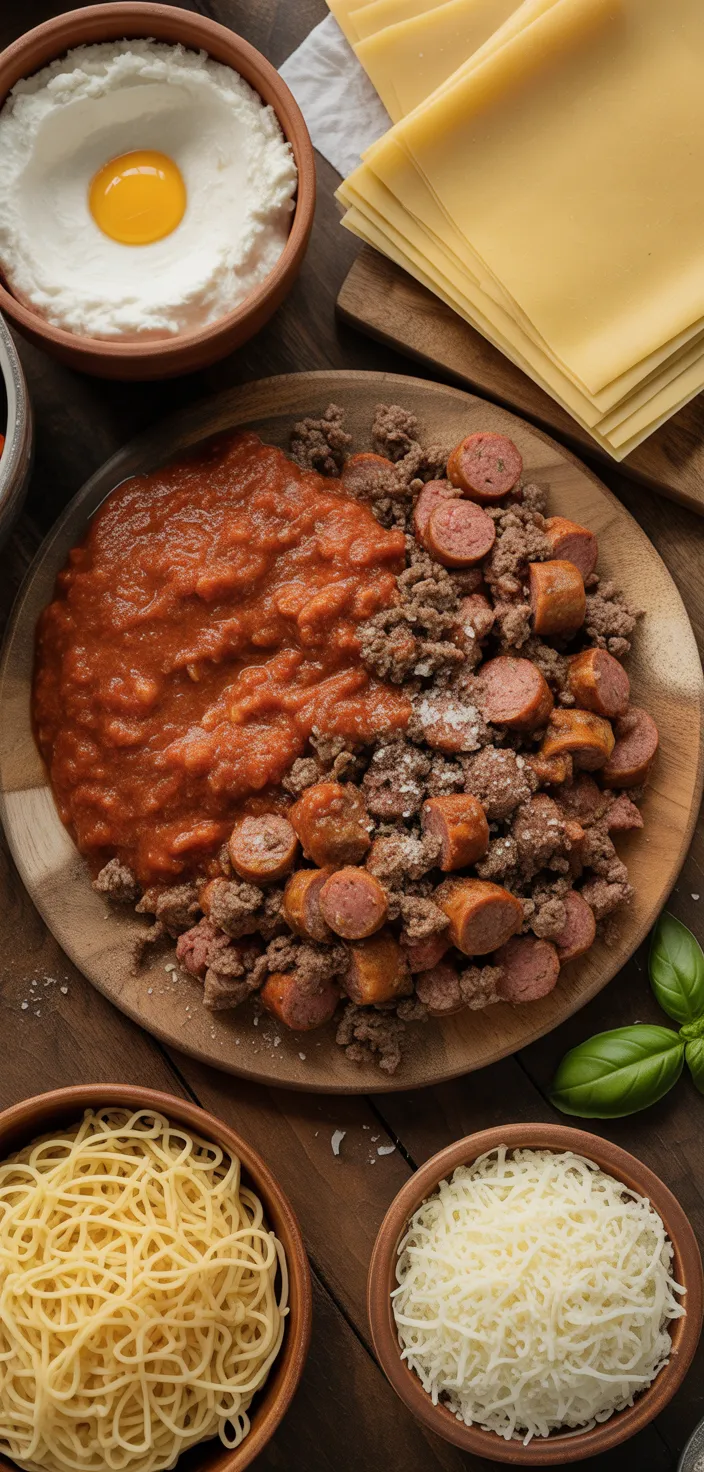 Ingredients photo for Crazy Good Lasagna {easy Recipe}