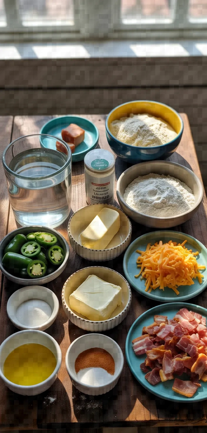 Ingredients photo for Jalapeno Popper Pull Apart Bread Recipe