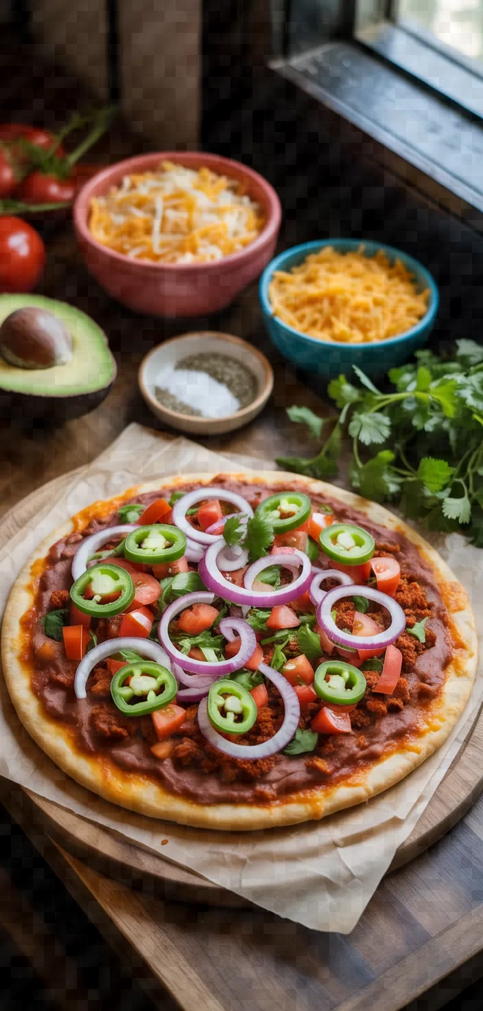 Ingredients photo for Mexican Breakfast Pizza Recipe